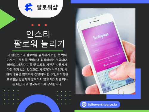 인스타 팔로워 늘리기