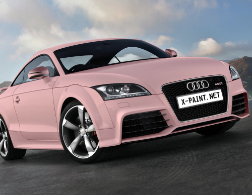 Audi tt rs 2010 paint babrbie pink