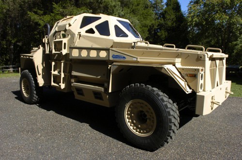 050907-N-7676W-011
Quantico, Va. (Sept. 7, 2005) - The Ultra Armored Patrol Vehicle is a research pr