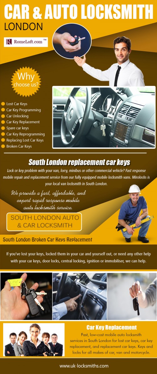 Car & Auto Locksmith London services Which are Real and Economic AT https://uk-locksmiths.com
Find us On Google Map : https://goo.gl/maps/uBrKDiLPAj32

Most excellent locksmith specialists, in specialized sense, are individuals working with locks, the standard comprehension is that locksmiths fracture locks and help individuals to discover ways to enter spaces which are locked and the key was misplaced however locksmiths do not merely break locks, even in our instances they've expanded their services to a vast assortment of tasks starting with creating locks, fixing old and historical bolts, helping people that are eligible for particular properties to violate open older locks in which the key is worn out or lost and a plethora of additional solutions. Have a look at Car & Auto Locksmith London for cost-effective services.
Social : 
https://www.behance.net/carlocksmithsuk
https://carlocksmithsuk.netboard.me/carlocksmithsuk/
https://carlocksmithslondon.contently.com/

Add : Mitcham and All South London Areas, Mitcham CR4 1RF, UK
Call us : +44 7462 327027
Mail : info@uk-locksmiths.com