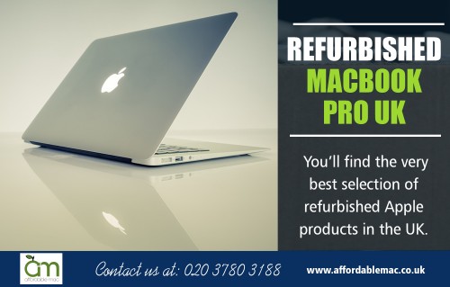 "Find fantastic bargains when Buy Refurbished macbook pro UK at https://www.affordablemac.co.uk/ 

Also Visit : https://www.affordablemac.co.uk/refurbished-apple-imac 
https://www.affordablemac.co.uk/product-category/special-offers/ 

Find Us : https://goo.gl/maps/xZMiTLGJbas 

If you are having a look at buying a mac computer, you probably need to be prepared to shell out a small money to acquire this type of system. Because these are more expensive than other sorts of computers, it's likely to still do something that could permit you to save a little cash on these computers. Figure out to your best place to buy Refurbished macbook pro UK that is more suitable to your budget and for your needs. This can be much more convinent for you particularly when you've obtained a minimal funding.

Deals In : 

Refurbished Mac 
Reconditioned iMac 
Refurbished iMac 
Used Apple Mac 
Second Hand iMac 

Email : info@affordablemac.co.uk 
Telephone : 020 3780 3188 

Social Links : 

http://followus.com/refurbishedimac 
https://kinja.com/refurbishedimac 
https://secondhandimac.contently.com/ 
https://itsmyurls.com/affordablemac 

More Links : 

https://www.affordablemac.co.uk/product-category/apple-desktops/apple-imac/ 
https://www.affordablemac.co.uk/product-category/apple-desktops/apple-mac-mini/"