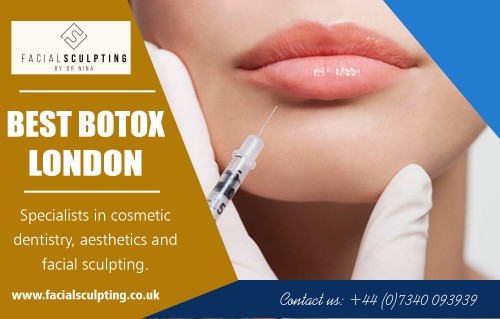 Discover amazing savings on best botox in London treatment  at https://www.facialsculpting.co.uk/aesthetics/botox/

Find Us: https://goo.gl/maps/CJDb9dJTYUs

Our Service:
botox London
botox in London
botox near me
botox specialist London
best botox london

If there are still any doubts as to the safety of the procedure, then potential patients have nothing to fear as specialist clinics ensure a high degree of competence and security in the people conducting the process. You can ask to see a certificate of power, which shows the person has been trained in all aspects of the procedure. Get more info about best botox in London treatment for best results. 

Contact us: Facial Sculpting Limited - Chelsea Private Clinic
The Courtyard 250 Kings Road London SW3 5UE
Call:	+44 07340093939
Mail :  info@facialsculpting.co.uk

Social:
https://www.reddit.com/user/botoxinlondonuk
https://www.ted.com/profiles/11615025
https://profiles.wordpress.org/botoxinlondon
http://botoxinlondon.strikingly.com/
https://botoxspecialistlondon.wordpress.com/