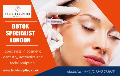 Botox specialist in London for cosmetic and medical non-surgical treatments at https://www.facialsculpting.co.uk/aesthetics/botox/

Find Us: https://goo.gl/maps/CJDb9dJTYUs

Our Service:
botox London
botox in London
botox near me
botox specialist London
best botox london

Botox is not just seen as a potential anti-aging procedure though, with many people using Botox to combat issues they have with profuse sweating. This can counter the problems of over-sweating and embarrassing wet patches and works in the same way as a standard procedure does on the facial muscles but instead under the armpits or even the soles of the feet. Hire botox specialist in London for cosmetic and medical non-surgical treatments. 

Contact us: Facial Sculpting Limited - Chelsea Private Clinic
The Courtyard 250 Kings Road London SW3 5UE
Call:	+44 07340093939
Mail :  info@facialsculpting.co.uk

Social:
https://london.cataloxy.co.uk/firms/www.facialsculpting.co.uk.htm
http://www.mysheriff.co.uk/profile/dental-equipment-and-supplies/longfield/80122029/
http://www.lekkoo.com/v/5c0b7385ca3819652f00003f/Facial_Sculpting_Limited_-_Chelsea_Private_Clinic/#lat=0.000000&lng=0.000000&zoom=2
https://www.trepup.com/facialsculptinglimitedchelseaprivateclinic
https://www.a-zbusinessfinder.com/business-directory/Facial-Sculpting-Limited-Chelsea-Private-Clinic-UK-London-E-United-Kingdom/32995810/