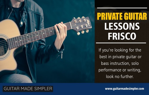 Private guitar lessons in Frisco — A Guide to Your Options AT http://www.guitarmadesimpler.com/privateinstruction/

With online lessons, you have some person that recognizes something regarding the guitar that intends to get rich by marketing guitar lessons. He has a couple of thousand dollars at his disposal so he can create some guitar lessons on video, back it up with some published tabs and sheet music and sell it on the web. This kind of guitar teacher used to be the only kind you can obtain, but now that private guitar lessons in Frisco can be packaged and also transferred online, things are various.
Social : 
https://twitter.com/lessonsmckinney
https://www.pinterest.com/guitarlessonsdallas/
https://www.instagram.com/guitarlessonsdallas/

Deals us : 
Private Guitar Lessons Dallas
Private Guitar Lessons Frisco
Skype Guitar Lessons
Dfw Guitar Teacher
Guitar Lessons For Kids