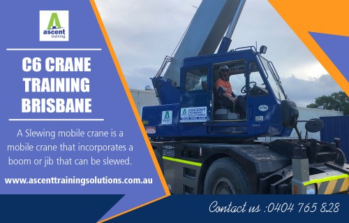 C6 crane training in Brisbane provide comprehensive safety consultants AT https://ascenttrainingsolutions.com.au/courses/c6-crane-training/
Find us On Google Map : https://goo.gl/maps/oNVbw5SAn3J2
It will be helpful in your future career prospects as a crane operator if you enroll yourself in an institute which provides training not only in heavy equipment operations but also equips you with a commercial driver's license. C6 crane training in Brisbane is mandatory for crane operators all over the world as you need to know how to haul your equipment and drive on roads.
Social : 
https://www.reddit.com/user/AscentQLD
https://ascenttraining.netboard.me/
https://padlet.com/scaffoldingTicketBrisbane

Office Address:  25 Shannon Pl ,  Virginia, Queensland, Australia 4014
Email: enquiries@ascent.edu.au
Phone Numbers:         (07) 5658 0040 , +61  07 5658 0040 , +61  0404 765 828

Deals in : 
C6 Crane operator training Brisbane
C6 crane license Brisbane
C6 crane training Brisbane
C6 crane ticket Brisbane