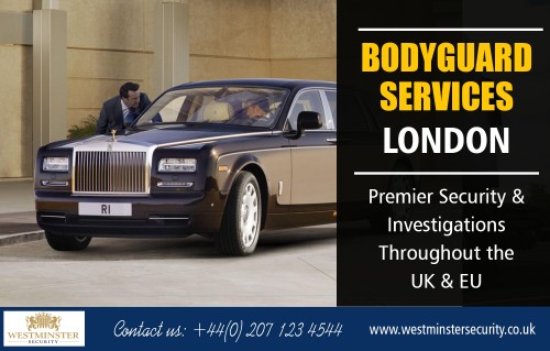 Bodyguard services in London professionals are trained to the highest standards AT https://www.westminstersecurity.co.uk/
Find us on Goole Map : https://goo.gl/maps/KbJ7muA8Ztw
Bodyguards can work together as a team. Each bodyguard might have a specific role that they perform to work together with the rest of the team to keep their client correctly secure. One bodyguard may be the driver, while another might specifically be in charge of checking all cars for any possible bombs. Bodyguard services in London professionals are trained to the highest standards. 
Social : 
https://www.ted.com/profiles/11612945
https://profiles.wordpress.org/bodyguardservices
http://bodyguardservices.strikingly.com/