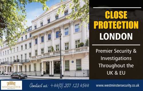 Close protection in London Offering Professionally Secure Services For You AT https://www.westminstersecurity.co.uk/
Find us on Goole Map : https://goo.gl/maps/KbJ7muA8Ztw
A bodyguard is not only there to keep you safe from harm from those who wish to hurt you. They serve another purpose of keeping you safe from burglars and opportunists. They can wear more than one cap at a time. Some bodyguards may choose to double as a driver or a butler. They can be versatile in their talents if they decide to be. Close protection in London Offering Professionally Secure Services For You. 
Social : 
http://bodyguardserviceslondon.brandyourself.com/
https://about.me/bodyguardservices
https://onmogul.com/bodyguardservices