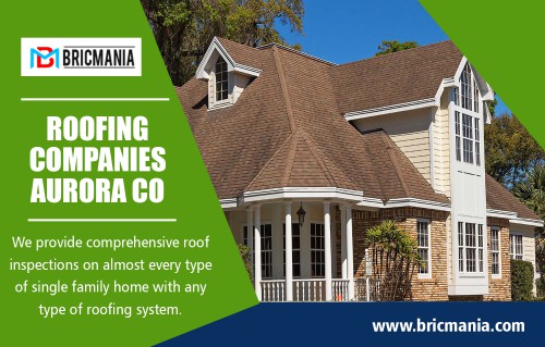 Local roofing companies near me for all roof replacement and roofing repair needs at https://bricmania.com/roofing-company-aurora-colorado/

Find Us On : https://goo.gl/maps/6PGqFKa7Yfk

Our Services : 

Aurora Colorado Roofing Company
Roofing Companies Aurora CO
Roofing Companies Aurora
Roofing Companies in My Area
Roofing Companies Near me
Roofing Companies Near me
Roofing Contractors Aurora CO
Roofing Contractors in my Area

Metal roofs are an unpopular choice among homeowners because they are expensive and need maintenance. These roofs are, however, the most durable and long-lasting ones and will protect your house against all types of weather changes. As local roofing companies near me, we want our clients to use the best and most durable roofing material for their houses so that the value of your property increases. Our sturdy metal roofs will keep your house secure and protect it against winds and storms while adding beauty and style to the house. The metal roofs are fireproof and reflect heat during summers to keep the house cool.

E Mail : info@bricmania.com

Social Links : 

https://plus.google.com/u/0/106639846245428677292
https://sites.google.com/view/roofersauroracolorado/home
https://photos.app.goo.gl/wnGS1qfquLtUBEhy5
https://drive.google.com/file/d/1_219wUi_aHpxRrRUXkchpGuMMS7AlfyZ/
https://www.youtube.com/channel/UC8hDqqKmQqhU-NNrijbyabQ