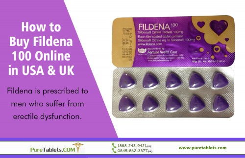 How to Buy Fildena 100 Online in USA & UK for treating erectile dysfunction at https://www.puretablets.com/fildena

Fildena 100 comes as an advanced prescription which is much effective and result-oriented than the traditional ones. The basic ingredient is nothing different than Sildenafil Citrate; the drug comes with upgraded performance ability and effectiveness. How to Buy Fildena 100 Online in USA & UK concentrating on the blocked arteries and reduced blood flow the medicine pumps up extra blood to the penile resulting in a stronger erection within a very short period of time.

Our Products:

Buying Fildena 50 Without Prescription in USA & UK
How to Buy Fildena 100 Online in USA & UK
Buy Fildena
Buy Fildena online
Fildena
Fildena 100
Fildena 50


Read Our More Blogs:

https://richardallenab673.wixsite.com/superpforcepill
http://superpforcepill.bravesites.com/
http://superpforcereviews.angelfire.com/
http://superpforce.hatenablog.com/entry/2018/05/16/200030
http://buyvaniquageneric.wikidot.com/
https://superpforcepill.page.tl/

Follow On Our Social Media:

https://twitter.com/SuperPForcepill 
https://www.instagram.com/superpforcepill  
https://www.pinterest.com/SuperPForcepill
https://www.dailymotion.com/puretablets
https://plus.google.com/u/0/105113957304564965598