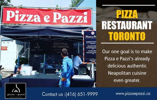 Authentic Neapolitan Pizza Toronto that fit every diet and every budget at https://www.pizzaepazzi.ca/ 

Services-
pizza toronto
toronto pizza
Authentic Neapolitan Pizza Toronto

For more information about our services click below links-
https://www.pizzaepazzi.ca/order-italian-food-online
https://www.pizzaepazzi.ca/online-reservation

Pizza is a prevalent type of meal made from flat oven baked bread and tomatoes that families enjoy. Restaurants where you can get pizzas are commonplace. The atmosphere is usually fun at a pizza place you can relax and be serenaded with great music. Authentic Neapolitan Pizza Toronto Restaurants have games that you can play while waiting for your food to be served.

Address- 1182 St Clair Ave W, Toronto, ON M6E 1B4
Phone- (416) 651-9999
Email- info@pizzaepazzi.ca
Visit here- https://goo.gl/maps/5kcTPLg5VL72

Social:
https://twitter.com/pizzaepazzi
https://www.facebook.com/pages/Pizza-e-Pazzi-Authentic-Neapolitan/191603747543886
https://www.instagram.com/pizza_e_pazzi/
https://plus.google.com/108923171657692093439
https://www.youtube.com/channel/UCdWmIZdN7qyWxbCkEYbv71Q