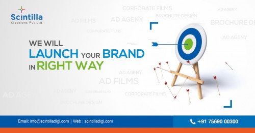 Scintilla Kreations is the best branding agency in Hyderabad, India. The Best Ad Agency in providing all types of Creative Advertising Works and Smart Branding Services in Hyderabad.
• We are providing best services Ad filmmaking, brand publicity, brand promotion, bus, and auto advertisement, graphic design services, hoarding advertisement, hoarding design, brochure design, logo design, etc. Visit our site: https://www.scintilladigi.com/
• For more details call us: 9030006330 // reach us: #8-3-993, Plot No.7, Doyen Galaxy, 2nd Floor, Srinagar Colony, Hyderabad, Telangana 500073.