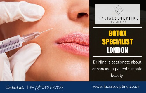 Botox near me to reduce the appearance of fine lines & wrinkles at https://www.facialsculpting.co.uk

Find Us : https://goo.gl/maps/CJDb9dJTYUs

Dental Clinic : 

Botox London
Botox Near Me
Botox In London
Bbotox Specialist London

In occasional instances, some patients have reported temporary drooping of an eye or headaches. You can prevent these by refraining from touching the affected areas for 12 hours. Botox near me treatment falls into the category of plastic surgery because it is an invasive procedure for cosmetic purposes.

Address : The Courtyard 250 Kings Road London SW3 5UE United Kingdom

Business Primary Phone Number:	+44 07340093939

Primary Email Address :  info@facialsculpting.co.uk

Social Links : 

https://twitter.com/drninabal
https://www.facebook.com/drninafacialsculpting/
https://www.instagram.com/drninafacialsculpting/
https://uk.linkedin.com/in/ninabal
https://goo.gl/maps/CJDb9dJTYUs