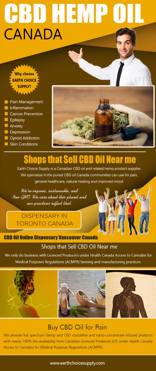 Pure CBD oil for sale to suit all needs and preferences at https://earthchoicesupply.com/blogs/blogs/best-cbd-oil-for-pain

Service us 
cbd hemp oil online vancouver canada			
cbd hemp oil canada

Many users of CBD edibles say that the products alleviate pain and side effects from medical conditions, and experts are also finding preliminary evidence where that could be the case. This includes possible relief from epilepsy seizures, cancer treatment pain and chronic pain. But again, more research is needed. Find pure CBD oil for sale for best price offers. 

Contact us 
Address: 250 Yonge Street, Suite 2201, Toronto M5B2L7 , Canada
phone: 416-922-7238
Email : info@earthchoicesupply.com

Social
https://twitter.com/EarthChoiceSupp
https://www.instagram.com/earthchoicesupply/
https://www.facebook.com/Earth-Choice-Supply-277887949646767/
https://plus.google.com/u/0/107430257429149428746
https://earthchoicesupply.contently.com/