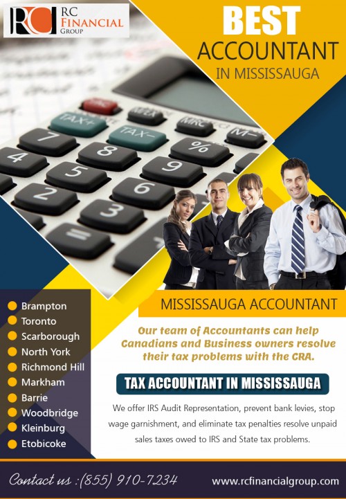 Mississauga Accountant Can Maximize Expat Tax Savings at http://rcfinancialgroup.com/

Services:
Mississauga accountant
tax accountant in Mississauga
best accountant in Mississauga
tax accountant near me
canada revenue agency
canada revenue agency tax help
help with cra tax letter

A tax accountant is a professional who specializes in filing tax returns for both individuals and businesses. At the beginning of each year, the IRS requires you to submit your taxes, and a tax accountant can help you do just that. When you take the time to shop around, it guarantees that you find Mississauga Accountant with the experience that you need. Hiring a specialist that is experienced in your area of concern is vital to the success of your business and can help save you money.

Address: RC Accountant - CRA Tax
1290 Eglinton Ave E, Mississauga, ON L4W 1K8
PHONE: +1 855-910-7234
Email: info@rcfinancialgroup.com

Social:
http://markhamaccountant.angelfire.com/tax-return-service-in-brampton.html
https://scarborough-accountant-near-my-location.webnode.com/tax-return-in-scarborough/
http://mississaugaaccountant.cd.st/tax-return-services-p1401926
https://markhamaccountant.pageride.com/barrie-tax-accountant/
http://mississaugaaccountant.website2.me/taxservicesnorth-york
http://www.newsblur.com/site/7147669/twitter-search-rcfinancialgrp