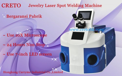 Mesin Laser pengukiran dan pembuatan perhiasan aksesoris dan gigi palsu
Jewelry laser spot welding machine 
Untuk info lebih lanjut silakan hubungi : http://bit.ly/JualMesinLaser