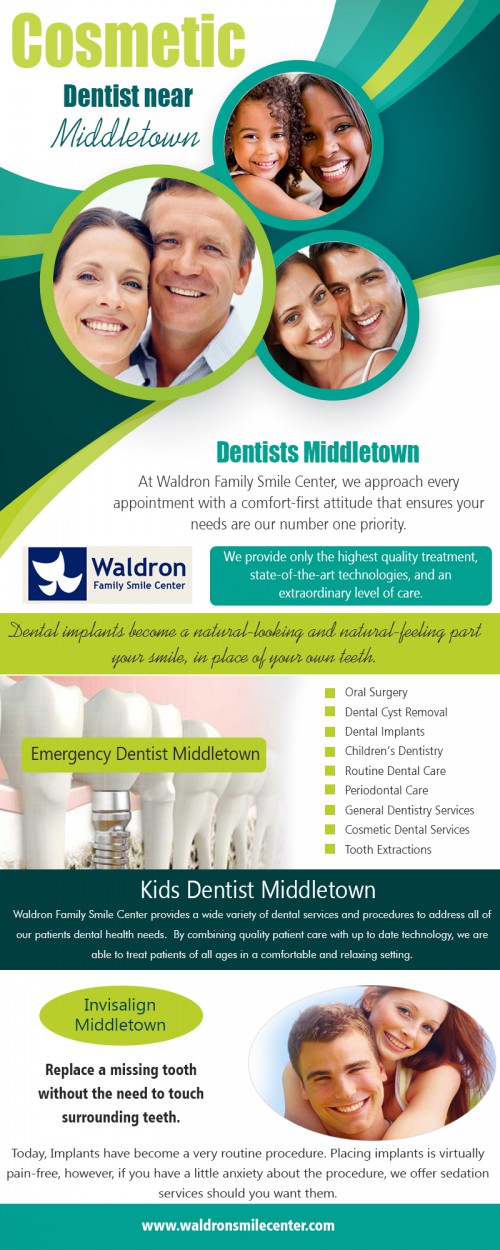 Cosmetic dentist near Middletown that is affordable to all at https://www.waldronsmilecenter.com/contact-us/

Service us
cosmetic dentist near middletown
cosmetic dentist middletown
kids emergency dentist middletown
emergency dentist middletown
kids dentist middletown

Cosmetic dentist near Middletown prices depends on the amount and type of cosmetic work you need. If the dentist uses expensive materials and high-quality lab facilities, then it will be more expensive. The reasons for the significant variation in costs among expert cosmetic dentists are level of skill and artistry and the time used in hard restorations. 


Contact us
Address-350 Silver Lake-Scotchtown Rd,Middletown, NY 10941 USA
Phone: (845) 343-6615

Find us
https://goo.gl/maps/ERJSMNxeRXG2

Social
https://www.youtube.com/watch?v=Qkal17noX60
https://www.unitymix.com/cosmeticdentistmiddletown
https://mywishboard.com/invisalignmiddletown
https://refind.com/dentistsmiddlet
https://www.thinglink.com/familydentistmid