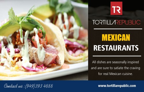 Enjoy spectacular views of the nearby beach with Mexican Restaurants at https://tortillarepublic.com/

Service us 
Mexican Restaurants
Tacos Near Me
Mexican Restaurants Nearby
Mexican Food Near Me
Mexican Restaurants Near Me

Finding something that everyone is sure to can be easy if you choose to have your next family gatherings at Mexican Restaurants. Many people are under the misconception that Mexican restaurant serves nothing but great pizza and spaghetti. This is not the case at all because many of the establishments have taken the time to cater to the pallet of many different consumers.

Contact us 
WEST HOLLYWOOD
616 N. Robertson Blvd
West Hollywood, CA 90069
(310) 657-9888
Email us at: infolaguna@tortillarepublic.com

Find us 
https://goo.gl/maps/oR5zdZfma3T2

Social
https://in.pinterest.com/MexicanRestaurantsNearby/
https://www.instagram.com/mexicanrestaurants_/
https://twitter.com/TacosNearMe
https://onmogul.com/mexicanrestaurants
https://www.ted.com/profiles/11326135