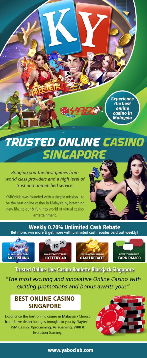 Download Online Casino in Singapore games for android phones at https://yaboclub.com/sg/live-casino

Servies:
trusted online live casino roulette blackjack	 Singapore
trusted online casino Singapore		
best online casino Singapore		
online casino			
casino				
live casino Singapore			
roulette				
blackjack	

If you happen to many casinos but not as often as you would like, then Online Casino in Singapore can be something that you can benefit from. When you are not at the casino, keep your skills sharpened by playing online. You will find that you can learn a lot of things between casino visits whenever you are still able to play on a regular basis. 

Social:
http://www.facecool.com/profile/sportsbetmalaysia
https://www.goodreads.com/user/show/88134656-sportsbet-malaysia
https://kinja.com/sportsbetmalaysia
https://www.scoop.it/u/sportsbetmalaysia
https://followus.com/sportsbetmalaysia
http://www.allmyfaves.com/sportsbetmalaysia/
https://gentingcasino.imgur.com/