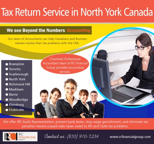 "Tax Return Service in North York Canada - Cost and Time Effective Services at http://rcfinancialgroup.com/north-york-accountant/

Find us:

https://goo.gl/maps/WgTDbR5vHw92

Tax Return Service in North York  Canada offers software packages which you need to download or buy according to your tax situations, whereas some offer software which you can use online which need not require downloading. When it comes to deciding the software to avail, you are supposed to consider the key features before starting your work. It is also good to go through the tips as well as terms and conditions before availing any services.

Our Services:

tax return in scarborough
income tax services scarborough
tax scarborough on
tax clinics scarborough
accountants in scarborough ontario
Tax Return Service in North York  Canada
Small business accountant in north york

ADDRESS    -  1290 Eglinton Ave E, Mississauga, ON L4W 1K8

PHONE:      - +1 855-910-7234

Email:    - info@rcfinancialgroup.com

Follow On Our Social Media:

https://www.facebook.com/pages/RC-Financial-Group/1539411633000418
https://twitter.com/rcfinancialgrp
https://www.instagram.com/rcfinancialgroup/
https://www.pinterest.com/adamleherfinanc/
https://www.linkedin.com/in/rc-financial-group-28b355b1/
http://rcfinancialgroup.com/blog/
https://plus.google.com/u/0/108858429072389787437
https://www.youtube.com/channel/UCHR4JYAkyrRYxtIoudQq2sg
https://snapguide.com/mississauga-accountant/
https://www.reddit.com/user/vaughanaccountant/
https://www.juicer.io/adamleherfinanc
http://torontobookkeeping.snack.ws/scarborough-tax-accountant.html
https://socialsocial.social/user/mississaugaaccountant/
http://s1079.photobucket.com/user/Etobicokeaccount/profile
"
