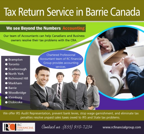 "Tax Return Service in Barrie Canada is very easy at http://rcfinancialgroup.com/barrie-tax-accountant/

Find us:

https://goo.gl/maps/WgTDbR5vHw92

Filing income tax returns could be a daunting task for a business owner. Sometimes accountants and accounting clerks need to render overtime to make sure that the preparation for the said documents and files are organized and done efficiently. For some, because of the massive workload would need to temporarily hire someone who could work for Tax Return Service in Barrie Canada with the accountants. It would entail a considerable amount of money in overhead and staff costs.

Our Services:

Barrie accountant 
Barrie tax accountant
Tax Return Service in Barrie Canada 
Tax Accountant in woodbridge 
Woodbridge Accountant Near My location
Accountant in woodbridge 
Woodbridge accountant

ADDRESS    -  1290 Eglinton Ave E, Mississauga, ON L4W 1K8

PHONE:      - +1 855-910-7234

Email:    - info@rcfinancialgroup.com

Follow On Our Social Media:

https://www.facebook.com/pages/RC-Financial-Group/1539411633000418
https://twitter.com/rcfinancialgrp
https://www.instagram.com/rcfinancialgroup/
https://www.pinterest.com/adamleherfinanc/
https://www.linkedin.com/in/rc-financial-group-28b355b1/
http://rcfinancialgroup.com/blog/
https://plus.google.com/u/0/108858429072389787437
https://www.youtube.com/channel/UCHR4JYAkyrRYxtIoudQq2sg
https://medium.com/@vaughanaccount
https://kinja.com/etobicokeaccount
https://vaughanaccount.netboard.me/




"