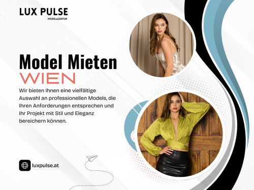 Eine erfolgreiche Veranstaltung in Wien zu organisieren, erfordert mehr als nur Planung – es braucht die richtigen Personen, die Ihre Marke repräsentieren. Egal, ob Sie Model mieten Wien oder Messehostessen Wien engagieren möchten, die Wahl professioneller Models und Hostessen ist entscheidend für einen bleibenden Eindruck. Dieser Leitfaden hilft Ihnen zu verstehen, wie Sie die besten Models für Veranstaltungen und Models für Events buchen, die zu den Bedürfnissen Ihrer Veranstaltung passen.

Offizielle Website: https://luxpulse.at/

Klicken Sie hier für weitere Informationen: https://luxpulse.at/messehostessen-agentur-wien/

Adresse : Neutorgasse 2,1010 Wien, Österreich
Telefon : +43 660 833 1477

Unser Profil: https://site.pictures/luxpulse

Weitere Fotos: 

https://is.gd/e0VtVG
https://is.gd/00vcqg
https://is.gd/neCjdp
https://is.gd/Q2c8fK