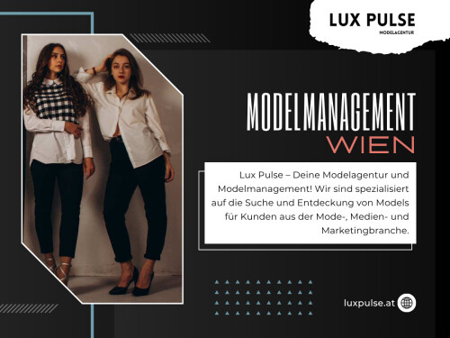 Die Wahl der richtigen Modelmanagement Wien ist ein entscheidender Schritt für jede Marke oder jedes Unternehmen, das einen starken Eindruck hinterlassen möchte. Setzen Sie auf Agenturen mit Erfahrung, Vielfalt und einem professionellen Ansatz bei der Modelvermittlung. Eine zuverlässige Wiener Modelagentur vermittelt nicht nur Talente, sondern ist auch ein wertvoller Partner beim Erreichen Ihrer Marketing- und Eventziele. 

Offizielle Website: https://luxpulse.at/

Adresse : Neutorgasse 2,1010 Wien, Österreich
Telefon : +43 660 833 1477

Unser Profil: https://site.pictures/luxpulse