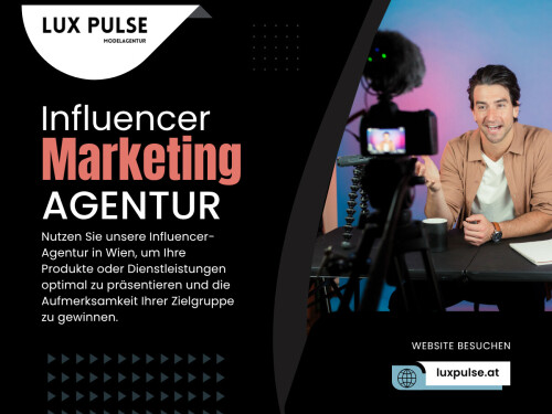 Eine Influencer Marketing Agentur Wien kennt die einzigartige Kultur und die Vorlieben des Wiener Marktes. Dank dieser lokalen Kenntnisse kann sie Marken mit Influencern zusammenbringen, die die Community wirklich ansprechen. Ob Mode, Lifestyle oder Events – dieser lokalisierte Ansatz steigert die Kampagneneffektivität.

Offizielle Website: https://luxpulse.at/

Klicken Sie hier für weitere Informationen: https://luxpulse.at/influencer-agentur-wien/

Adresse : Neutorgasse 2,1010 Wien, Österreich
Telefon : +43 660 833 1477

Unser Profil: https://site.pictures/luxpulse

Weitere Fotos: 

https://tinyurl.com/27ca5k4l
https://tinyurl.com/225rcaxn
https://tinyurl.com/28r7wbus
https://tinyurl.com/23rkhmxm