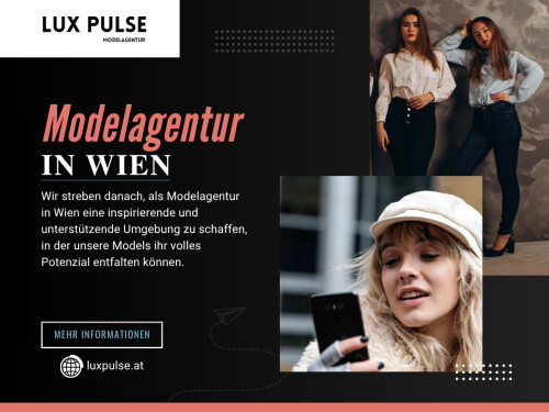 Für die Vermarktung Ihrer Marke oder Ihres Events ist die Zusammenarbeit mit einer renommierten Modelagentur in Wien unerlässlich. Eine vertrauenswürdige Wiener Modelagentur vermittelt Ihnen die passenden Talente, die Ihre Vision repräsentieren und Ihre Kampagne hervorstechen lassen. Doch wie finden Sie bei der großen Auswahl die beste Agentur? Dieser Leitfaden zeigt Ihnen, worauf Sie bei der Auswahl eines Modelmanagements in Wien achten sollten und wie eine professionelle Vermittlung von Models Ihre Marke voranbringen kann.

Offizielle Website: https://luxpulse.at/

Adresse : Neutorgasse 2,1010 Wien, Österreich
Telefon : +43 660 833 1477

Unser Profil: https://site.pictures/luxpulse