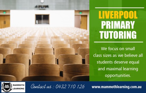 Liverpool Primary Tutoring tutor can teach a variety of subjects at https://www.mammothlearning.com.au/

Find Us On Google Map : https://goo.gl/maps/Fg5RJUCpE37q82wS9

The strategy of Liverpool Primary Tutoring is to take care of your kid's schooling not only education, but skilled guidance for their potential too. Where we discuss children, we know it is the most vital portion of your own life, Tutoring by qualified School Teachers aims to take care of your child beyond academic achievement, which we understand is an essential part of any parent's life.

My Social:
https://en.gravatar.com/liverpooltutors
https://rumble.com/user/liverpooltutor/
http://www.cross.tv/profile/726399
https://padlet.com/liverpooltutor

Liverpool Tutoring

Phone : +61 432 710 126
Email : hello@mammothlearning.com.au
Suite 7 247 Macquarie Street Liverpool, New South Wales, Australia 2170
Opning Hours-
Monday To Thursday : 4:30 AM –6:30 PM, Saturday :9 AM– 1 PM,
Friday & Sunday : Closed

Services :
Liverpool English Tutoring
Liverpool Maths Tutor
Liverpool Primary Tutoring
Liverpool Tuition
Liverpool Tutor
Liverpool Tutoring