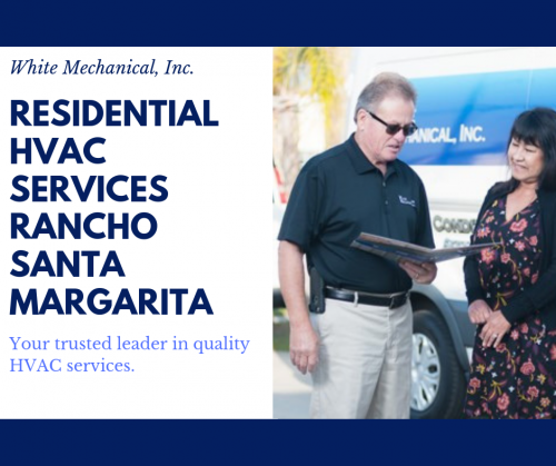 With us, you will get to experience the difference of working with an expert team of trained, certified and insured heating and air conditioning professionals. Contact us online or call (949) 284-6382. #residentialhvac https://www.whitemechanical.com/residential-hvac-services-rancho-santa-margarita