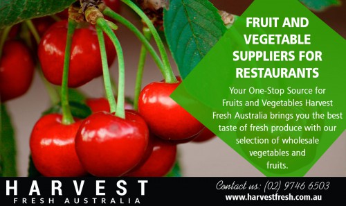 Only Fresh fruit and vegetable suppliers for restaurants at https://harvestfresh.com.au/

Visit :
https://harvestfresh.com.au/contacts/
https://harvestfresh.com.au/fruits-range/

Find Us : https://goo.gl/maps/YsCXEK2ZgHTUX9U78

A pleasant fruit and vegetable wholesaler not only makes doing business more comfortable but can be a valuable source of information for your business success. Venues often need updates on market conditions or recommendations for menu design. Having fruit and vegetable suppliers for restaurants that is easy to deal with can be an essential asset in this regard. They can help you with alternatives, seasonal suggestions, and provide valuable insight into consumer trends, preferences, and tastes.

Social Links :

http://www.apsense.com/brand/HarvestFresh
https://www.instagram.com/wholesalefruitandveg/
http://www.alternion.com/users/fruitandvegsuppliers/
https://about.me/harvestfresh

Harvest Fresh

Address : 9 South Road, Sydney Markets,
Sydney New South Wales 2129, Australia
Website : www.harvestfresh.com.au
Email : info@harvestfresh.com.au
Phone : (02) 9746 6503
Fax : (02) 8362 9917
Working Hours : Open 24/7

Product/Services :

Fruit And Veg Suppliers
Fruit And Vegetable Suppliers
Fruit And Vegetable Providers
Sydney Fruit And Vegetable Suppliers
