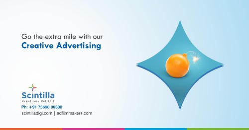 Scintilla Kreations is the best creative advertising agency in Hyderabad, India. The Best Ad Agency in providing all types of Creative Advertising Works and Smart Branding Services in Hyderabad.
• We are providing best creative ad agency services - Ad filmmaking, Best Branding, Corporate filmmaking, Graphic walkthrough videos, corporate presentation videos, branding solution, and media buying services, FM radio ads, Commercial TV ads, and TVC makers. Visit our website: http://scintilladigi.com/
• For more details call us: 9030006330 // reach us: #8-3-993, Plot No.7, Doyen Galaxy, 2nd Floor, Srinagar Colony, Hyderabad, Telangana 500073.