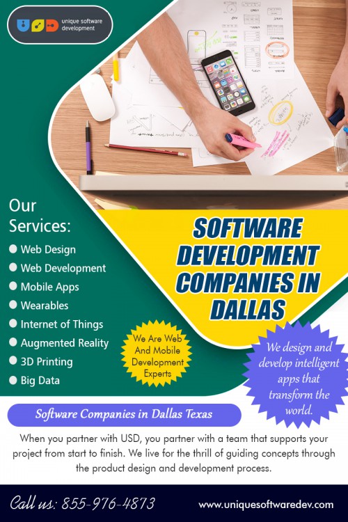 Software development companies in Dallas provides a superb program at https://www.uniquesoftwaredev.com/services/web-applications/  

Find us:

https://goo.gl/maps/2dXCGZ3jU4Q2

Software development companies in Dallas solutions which address particular requirements for your unique business requirements, for example, simulated environments to simplify layout and production, virtual conferencing software, etc.. Our programs are highly creative and experienced. They have the credible business vulnerability of working on innovative animation applications and special effect programs. 

Our Services:

software development companies in dallas
unique software development company in dallas
where can i find programmers
find programmers online dallas texas
app development company in dallas

Add  : 4330 N Central Expy #200, Dallas, TX 75206, USA
Call : 855.976.4873
Mail  : info@uniquesoftwaredev.com

Social Links:

https://www.instagram.com/dallascompanies/
https://www.pinterest.com/dallasmobileapp/
https://www.813area.com/user/appdevelopment
https://www.reddit.com/user/DallasAppCompanies
https://www.stumbleupon.com/stumbler/dallasIoTdevelop