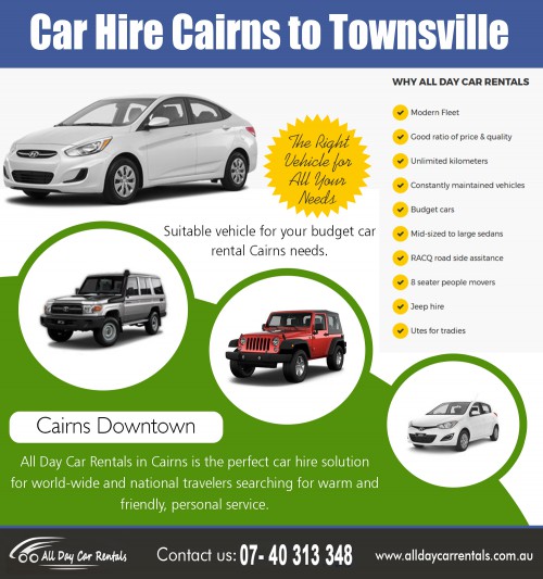 Budget Cairns airport to bring you the best and cheap deals at http://alldaycarrentals.com.au/4x4-hire-cairns-airport/

Find Us:

https://goo.gl/maps/n5dGnrvQzc42

You are a very mobile workforce these days. Air travel is cheap, so visiting your customers no matter where they are is not a problem and can be a much more effective way of doing business. Budget Cairns airport will be available from the airport on arrival so book ahead online. This ensures that the collection time is speedy; you get to your client, make the sale, and return to the airport and back home.

Deals in:

budget car rental cairns airport
budget cairns airport 
car hire cairns airport budget 
budget ute hire 
budget ute rental
cheap ute all day rentals 
 
Address:

135 Lake St, Cairns City 
QLD 4870, Australia

Business name  - All Day Car Rentals
Call Us   -  +61 740 313 348 , 1800 707 000
Email   -  info@alldaycarrentals.com.au

Also Visit at:

https://www.bagtheweb.com/u/carrentalcairns
http://www.plerb.com/carrentalcairns
http://independencescience.co/user/carrentalcairns/history/
http://myturnondemand.com/oxwall/photo/useralbum/hirecarcairns/931
https://www.bloglovin.com/@alldaycarrentalscairnscarrental/all-day-car-rentals-cairns-car-hire
https://www.instagram.com/saraincairns
https://web.stagram.com/saraincairns
http://frippo.com/all-day-car-rentals/5103.html
https://vimore.org/watch/ZTF20GOWFlA/hire-car-cairns/
http://www.routeandgo.net/place/5204453/australia/all-day-car-rentals

Connect with us:

https://www.facebook.com/alldaycar/
https://www.instagram.com/saraincairns/
https://twitter.com/hirecarcairns
https://www.pinterest.com/saraincairns/
https://plus.google.com/110138089316599555676
https://www.youtube.com/channel/UCBh3Pb4TG6lSQ2fWtltQHmA
https://www.flickr.com/photos/carhirecairns/