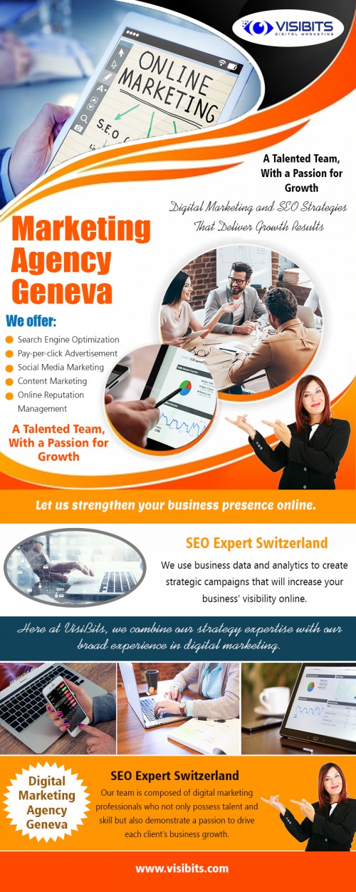 A digital agency in Geneva to rank your website higher on Google at http://visibits.com/social-media/ 

Service us
ppc switzerland
seo agency geneva switzerland
seo company switzerland
digital agency geneva
marketing agency geneva

A digital marketing agency in Geneva services is for a significant search engine optimization that is available to help you boost your website search engine rankings. With all the different choices out there for marketing and search engine optimization, it can be challenging to decide what is going to work the best for your particular situation. But, with some of the different programs that Google offers like marketing you'll have the ability to increase your rankings and get the word out about your business, service, or product.

Contact us
Address : Rue Pierre-Fatio 15 1204 Geneva Switzerland
Phone Number : +41-22-575-39-51
E-Mail: info@visibits.com

Find Us: https://goo.gl/maps/fjER7Ey49B32

Social
https://www.pinterest.co.uk/visibits/
https://www.instagram.com/visibitsx/
http://www.alternion.com/users/VisiBits
https://seosem.netboard.me
https://visibits.contently.com/