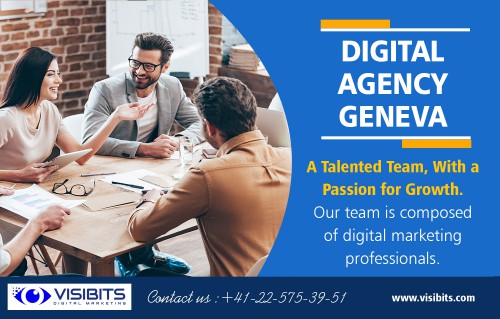 A digital agency in Geneva to rank your website higher on Google at http://visibits.com/

Service us
ppc switzerland
seo agency geneva switzerland
seo company switzerland
digital agency geneva
marketing agency geneva

You want to make sure that you do routine maintenance to your web pages to ensure that all your links are working correctly. Be sure that you do not have "link outs" that puts you in a "bad neighborhood. A digital agency in Geneva experts recommends that your links are working correctly to avoid final harmful ranking.

Contact us
Address : Rue Pierre-Fatio 15 1204 Geneva Switzerland
Phone Number : +41-22-575-39-51
E-Mail: info@visibits.com

Find Us: https://goo.gl/maps/fjER7Ey49B32

Social
https://twitter.com/seosem4
https://www.flickr.com/photos/166083975@N05/
http://s347.photobucket.com/user/seosem/profile/
https://www.reddit.com/user/VisiBits
http://www.alternion.com/users/VisiBits
