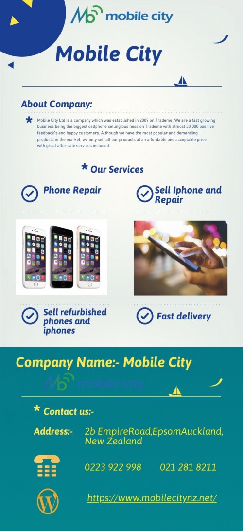 If you want to repair your Apple iPhone, then you should go with professional and Mobile City is the smart Choice for that. For More info visit to: - 2b Empire Road, Epsom, Auckland, New Zealand, 0223 922 998.	


https://www.mobilecitynz.net/repairs.html
