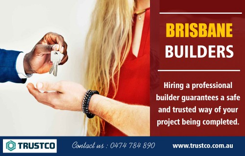 How To Find Renovation Builder in Brisbane at https://trustco.com.au/

Construction company :

Builders brisbane
Brisbane builders
Custom Home Builders Brisbane
Renovation Builder Brisbane
House And Land Packages Brisbane

Custom house builders, as well as custom home builders,  can suggest you new ideas and designs for your ideal home. They can assist you in building a home that can offer you luxury and comfort. Luxury Renovation Builder in Brisbane will be easier to find if you know how to narrow down the list of your possible builder for your new home. Having an ample amount of information about home builders can make you feel assured that you will have your desired home for you and your family.

Address : 350 Newmarket RdNewmarket QLD 4051, Australia

Phone Number: 0474 784 890  

Email Address : enda@trustco.com.au

Social Links : 

https://www.pinterest.com/Brisbanebuilders/
https://www.facebook.com/buildersyoucantrust/
http://www.alternion.com/users/Buildersbrisbane/
http://www.apsense.com/brand/trustco