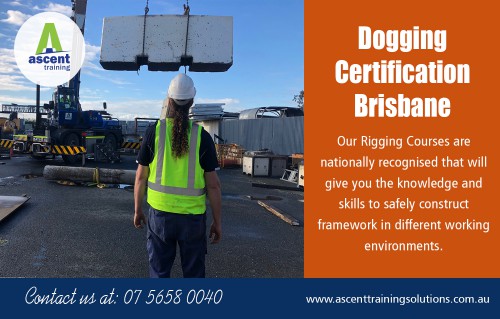 Dogging courses in Brisbane specify the outcomes required to perform at https://ascenttrainingsolutions.com.au/dogging-courses-dogman-ticket

Service us
Dogging courses Brisbane
Dogging training Brisbane
Licence to Perform Dogging Brisbane
Dogging certification Brisbane
Dogging ticket Brisbane

Rigging is necessary for the everyday operation of numerous heavy commercial and industrial websites. They are particularly essential in shipyards, where riggers raise material, equipment, and parts via different ways. As a result of the many dangers they face, it is necessary that riggers preserve a high level of safety and security precautions. Get Basic rigging ticket in Brisbane for learning training courses. 


Contact us
Address: 25 Shannon Pl ,  Virginia, Queensland, Australia 4014
Phone:  +61  0404 765 828,(07) 5658 0040,
Email: enquiries@ascent.edu.au

Find us
https://goo.gl/maps/GHi3TnzEZUp

Social
https://www.instagram.com/ascenttraining/
https://www.reddit.com/user/Riggingtraining
https://snapguide.com/ascent-solutions/
https://padlet.com/scaffoldingTicketBrisbane
https://www.twitch.tv/c6cranetrainingbrisbane/videos