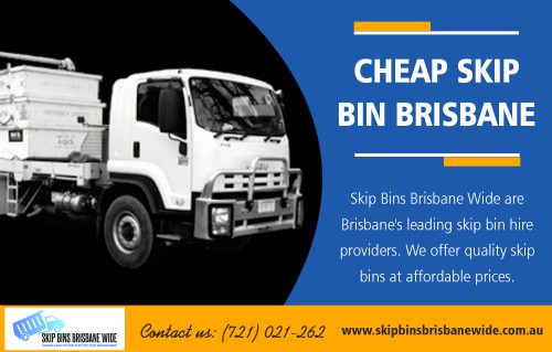 Get instant bin prices and book a bin online with skip hire in Brisbane at http://skipbinsbrisbanewide.com.au/ 

Find Us : https://goo.gl/maps/1GKnGgbMHfx 

Our Services : 

Skip Bin Hire 
Residential Skip Bin Hire 
Commercial Skip Bin Hire 
Events Waste Management 
Waste Recycling 

Skip hire in Brisbane offers different services. You can weigh the pros and cons before you contact the company thanks to the internet. Some websites can even give you a quote there and then. Skip bins are an ideal garbage disposal option. They are clean and can hold a large amount of waste. You can find a container that suits your specific needs, and you won't have to burn a hole in your pocket to get a skip hire done.

Email : info@skipbinsbrisbanewide.com.au 
Phone : 0721021262 

Social links : 

https://www.youtube.com/channel/UCiBfM80NpHXCCoFdp78wnmw 
https://skipbinsbrisbanewide.blogspot.com/ 
https://www.pinterest.com/skipbinsbrisbane/ 
https://twitter.com/skipbinsbrisban