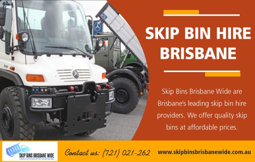 Skip bin hire in Brisbane expert offer a great skip hire service at http://skipbinsbrisbanewide.com.au/ 

Find Us : https://goo.gl/maps/1GKnGgbMHfx 

Our Services : 

Skip Bin Hire 
Residential Skip Bin Hire 
Commercial Skip Bin Hire 
Events Waste Management 
Waste Recycling 

Further, it does not make too much sense to buy a waste bin if a person requires to cart off different amounts of waste every time he or she uses it. Most people prefer to opt for skip bin hire in Brisbane instead because this gives them the flexibility of hiring one that is just right for the amount of garbage they need to be disposed of at their home or office. Renting a skip bin also ensures that the problem of waste disposal is not yours once they have taken the garbage-filled bin away from the renter's property.

Email : info@skipbinsbrisbanewide.com.au 
Phone : 0721021262 

Social links : 

https://skipbinsbrisbanewide.tumblr.com/ 
https://www.flickr.com/people/skipbinsbrisbanewide/ 
https://followus.com/skipbinsbrisbane 
https://kinja.com/skipbinsbrisbane