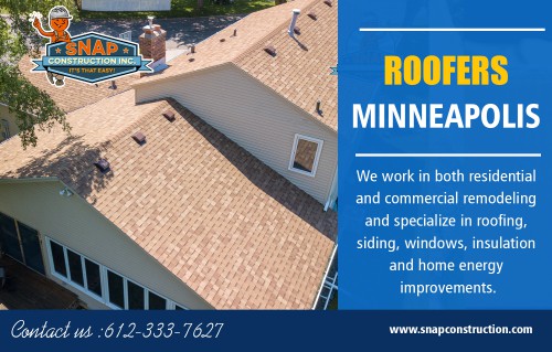 Finding the Right Residential Roofers Minneapolis MN at http://www.snapconstruction.com/

Visit : 

http://www.snapconstruction.com/residential-roofing-minneapolis/
http://www.snapconstruction.com/roofing-company-minneapolis/
http://www.snapconstruction.com/roofing-minneapolis-mn/

Your local legislative body would require both the residential and Commercial roofing contractors to be licensed and bonded to carry out roof installation assignments. It may also be a legal requirement to have the roofs installed only by licensed Roofers Minneapolis MN. Further, the contractor is likely to carry insurance, as per business requirements, to cover damages caused by them.

Snap Construction®
Phone : 612-333-SNAP (7627)
Email : contact@snapconstruction.com

Find Us : https://goo.gl/maps/pCFJhH91wJz

Social Links :

https://en.gravatar.com/snapconstructions
http://www.apsense.com/brand/snapconstruct
https://socialsocial.social/user/roofingcompanies/
https://dashburst.com/snapconstructionmn
https://snapguide.com/snap-construction/