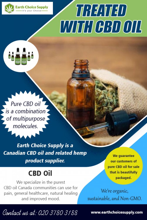 Treated with cbd oil to receive the best cannabis at https://earthchoicesupply.com/ 

Visit : https://earthchoicesupply.com/pages/treated-with-cbd-oil 

Oils that are CBD dominant are referred to as CBD oils. However, the exact concentrations and ratio of CBD to THC can vary depending on the product and manufacturer. Regardless, CBD oils have been shown to offer a range of health benefits that could potentially improve the quality of life for patients around the world. Buy cbd oil online for best results. 

Address : 250 Yonge Street, Suite 2201, Toronto M5B2L7 , Canada 

General Inqueries: 416-922-7238 
Email : info@earthchoicesupply.com 

Social Links : 

https://www.pinterest.ca/earthchoicesupply/ 
https://twitter.com/EarthChoiceSupp 
https://www.instagram.com/earthchoicesupply/ 
https://shopsthatsellcbdoilnearme.blogspot.com/ 
https://www.facebook.com/Earth-Choice-Supply-277887949646767/ 
https://www.youtube.com/channel/UCYgVNAV0DhYzNQ_U6PhOZtA