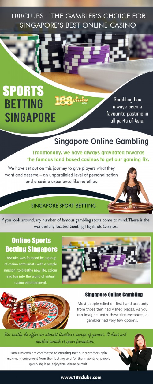 Play live casino in Singapore for real money or free credit now at https://188clubs.com/sg/

Live Casino : 

casino singapore
online casino singapore
online betting singapore
online gambling singapore
casino singapore online
top singapore online casino
top online casino singapore
trusted online casino singapore 2019

The software does not need any browser for the maintenance of the connection with the particular casino. The initial installation and downloading of casino software takes some time due to its massive size as all the graphics and sounds need to be downloaded in the software. Once this software is installed correctly, it is possible to enjoy the live casino in Singapore games at a fast rate than the web-based casinos.

Social Links : 

https://www.youtube.com/channel/UCc9oT4WVKqqKWfmk6H7_kmw
https://www.4shared.com/u/eHndEAhu/singaporecasino88.html
https://www.dailymotion.com/singaporecasino88
http://www.alternion.com/users/casin0singapore/