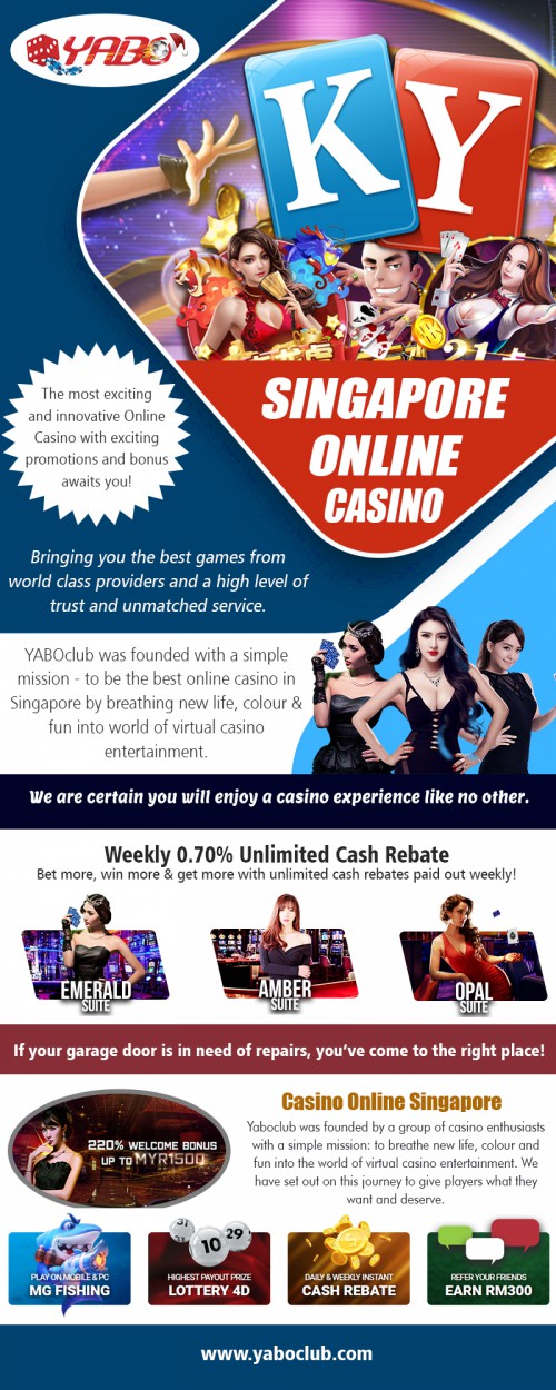 Visiting Popular Online Singapore Online Casino to get more dollar At https://yaboclub.com/sg

Deals us:

casino singapore
singapore casino
singapore online casino
singapore casino games
singapore casino online
casino online singapore
casino singapore online
online casino singapore
best online casino singapore
online betting singapore
online gambling singapore
top singapore online casino
top online casino singapore	
top trusted online casino singapore 2019

With the emergence of the online casino, people do not have to fly or drive to a faraway casino to play their favored games. Changing times and innovations resulted in the growth and popularity of internet casinos these days. Considering the present scenario, the online casino has developed as the most entertaining and enticing means to check out several Best Singapore Online Casino under one roof.

Social:

https://www.instagram.com/sportsbetmalaysia/
https://sportsbetmalaysia.tumblr.com
https://www.youtube.com/channel/UCvCRj3mKiItt0JuiqzpAqVg?
https://www.designspiration.net/onlinecas1nosingapore/
http://sportsbetfootballmal.yooco.org/videos/admin/265289.html