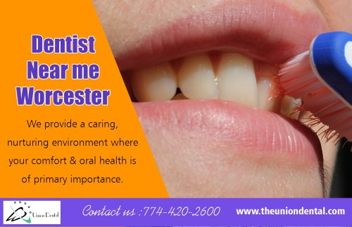 Cosmetic Dentist Worcester with modern dental procedures at https://www.theuniondental.com/contact-us/union-dental-worcester/
Find Us On : https://goo.gl/maps/SNrxd95UQ3r

Dentist : 

Dentist Worcester
cosmetic dentist Worcester
dental implants Worcester
oral surgery Worcester
dentist near me Worcester
Emergency dentist Worcester
teeth whitening Worcester

The success and excellent durability of dental implants are dependent upon their ability to form direct contact with the surrounding jaw bone. This process is known as osseointegration and ensures that any prosthesis that is placed over the implant remains retained and stable, thereby restoring optimal functioning of the artificial tooth. Choose Cosmetic Dentist Worcester that can be your best option. 

Address : 101 Pleasant St #210, Worcester, MA 01609 United States

Call Us On : 774-420-2600

Social Links : 

https://www.pinterest.com/theuniondental/
https://www.facebook.com/Union-Dental-Worcester-1763410727283431/
https://www.bing.com/maps?ss=ypid.YN873x16793715172872215045
http://foursquare.com/venue/4d3860c1fe80a1cdf16c849f
http://www.dexknows.com/business_profiles/-l2607972823