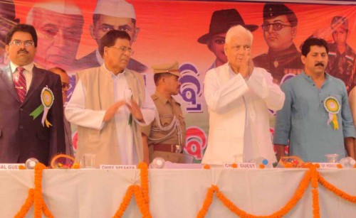 Dr Dhirendra Nanda as Special Guest with Odisha Governor on Netaji Jayanty - 2013