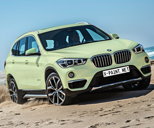 Bmw x1 2016 olive green paint