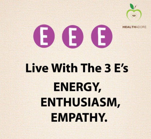 Hiduplah dengan energi, antusias, dan empati