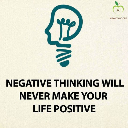 Pikiran negatif tidak akan pernah memberimu energi positif
